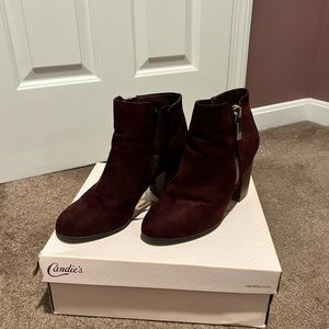 healed boots ankle high